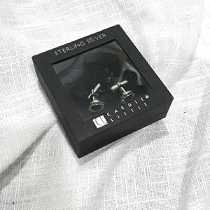 Carole Little sterling silver cufflinks. NWT